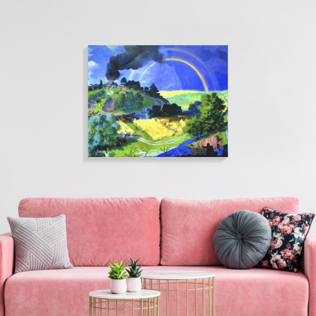 Boris Kustodiev artwork, After the Storm, Canvas Print (Insitu(LivingRoom))