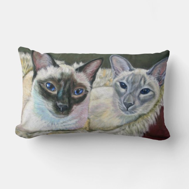 Boris loves Lola cat cushion (Front)