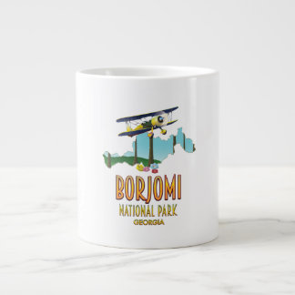 Borjomi National Park Georgia map Large Coffee Mug