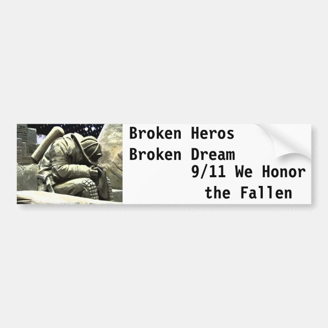 Borken Hero Bumper Sticker (Front)