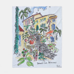 Bormes-les-Mimosas Provence-alpes-cote d'azur Fleece Blanket