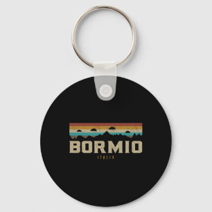 Bormio Mountains Italy Hiking Outdoors Retro  Key Ring