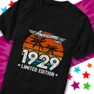 Born 1929 Limited Edition Retro Awesome Since 1929 T-Shirt
