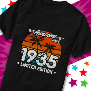 Born 1935 Limited Edition Retro Awesome Since 1935 T-Shirt
