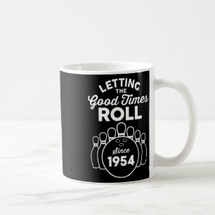 Born 1954 Year Old Bowler 1954 Birthday Bowling Coffee Mug
