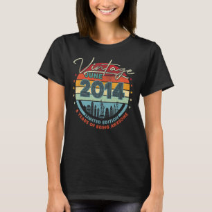 Born 2014 Vintage June 2014 8 Years Of Being Aweso T-Shirt