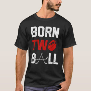 Born 2 Ball 2nd Birthday Hockey 2 Year Old Boy Sec T-Shirt
