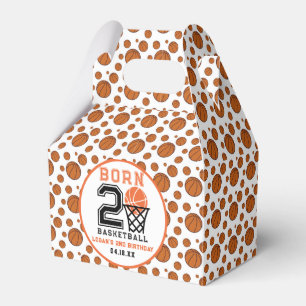 Born 2 Basketball   Sports  Boy's 2nd Birthday Favour Box