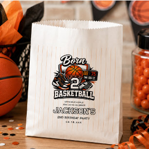 Born 2 Basketball   Sports Themed 2nd Birthday Favour Bags
