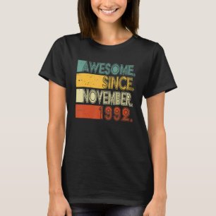 Born 30th Birthday Mens Awesome Since November 19 T-Shirt