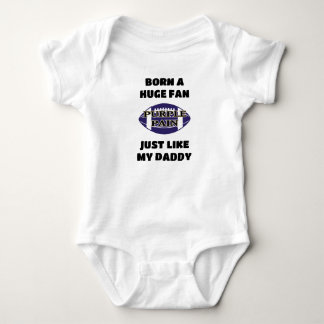 Born A Baltimore Football Fan Baby Bodysuit