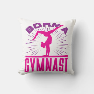 Born a Gymnast Gymnastics Lover Cushion