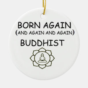 Born Again Buddhist Ceramic Tree Decoration