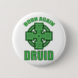 Born Again Druid 6 Cm Round Badge