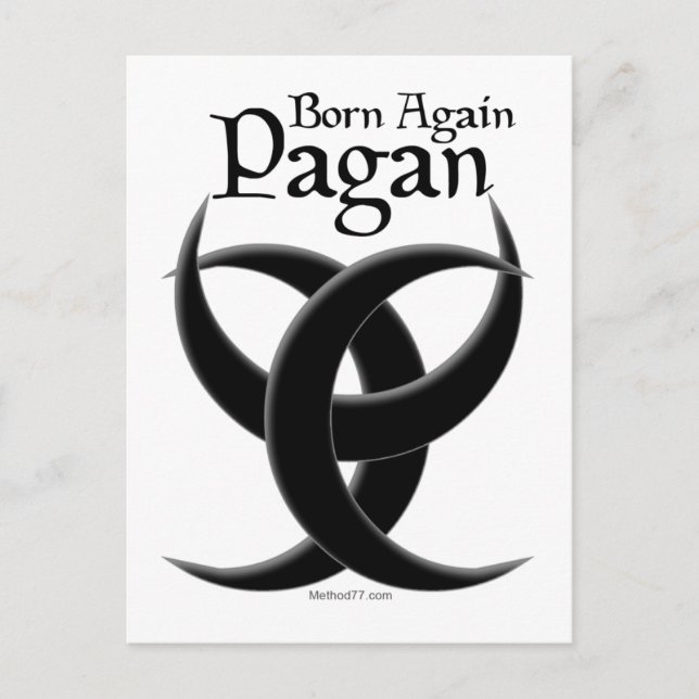 Born Again Pagan Postcard (Front)