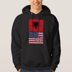 Born Albania Belong American Hoodie