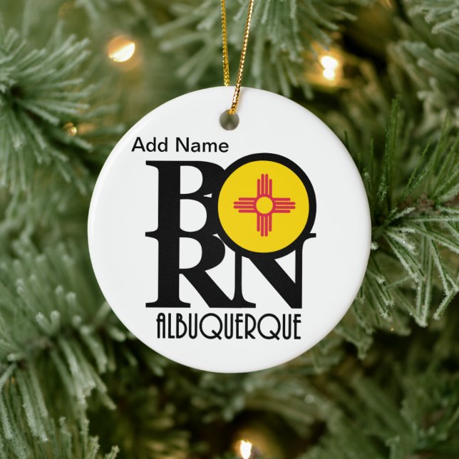BORN Albuquerque Custom Ceramic Tree Decoration (Tree)