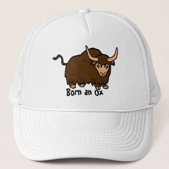 Born an Ox Trucker Hat (Front)