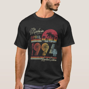 Born April 1994 28Th Bithday Made In 1994 28 Years T-Shirt