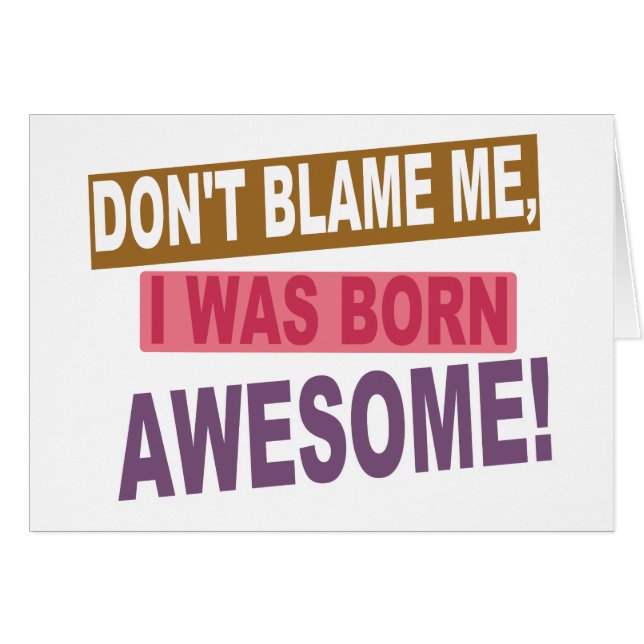Born Awesome (Front Horizontal)