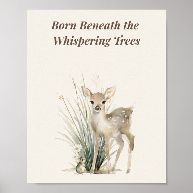 Born Beneath the Whispering Trees Poster (Front)
