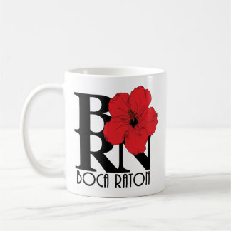 BORN Boca Raton Red Hibiscus 11oz Mug