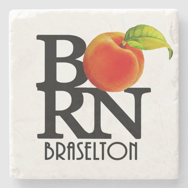 BORN Braselton Georgia Stone Coaster (Front)