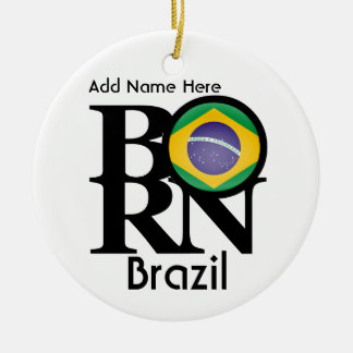 BORN Brazil Personalized Ceramic Tree Decoration