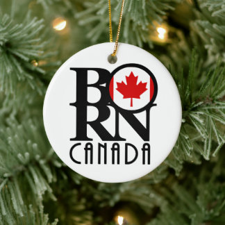 BORN Canada Ceramic Tree Decoration