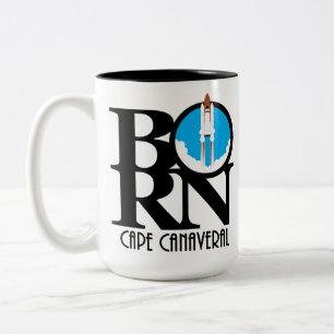 BORN Cape Canaveral Shuttle 15oz Two-Tone Coffee Mug