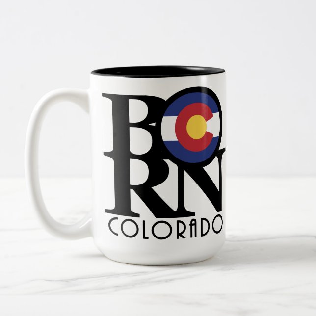 BORN Colorado 15oz Two-Tone Coffee Mug (Left)