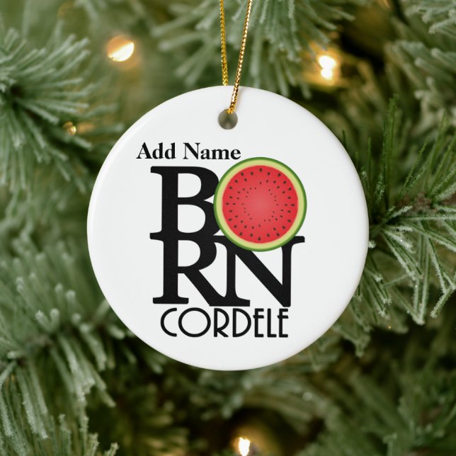 BORN Cordele Customizable Watermelon Ceramic Tree Decoration (Tree)