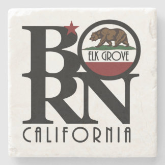 BORN Elk Grove California Stone Coaster
