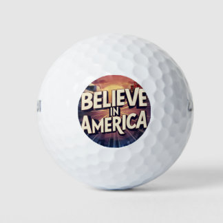 "Born for America Patriotic Golf Ball" Golf Balls