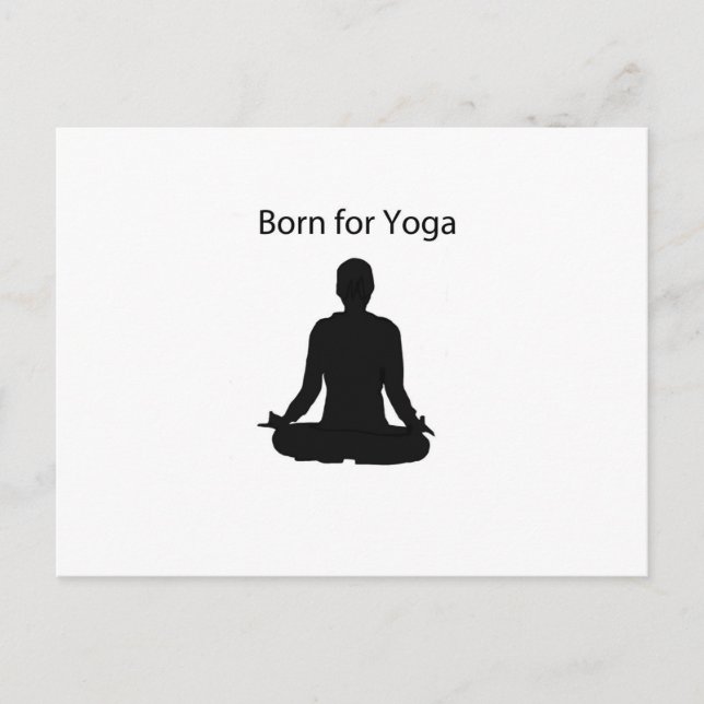 born for yoga postcard (Front)