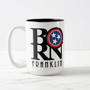 BORN Franklin Tennessee 15oz Two-Tone Coffee Mug