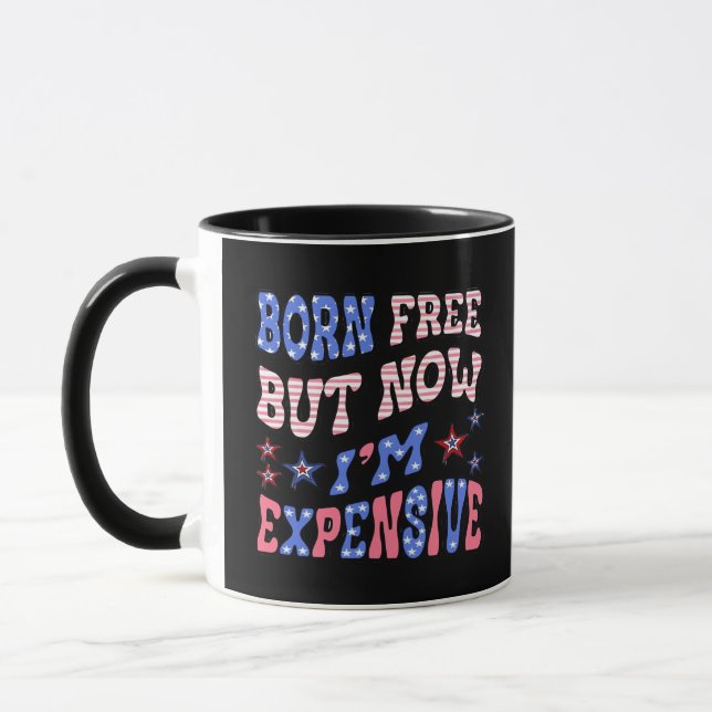 Born Free But Now I'm Expensive Sloth Mug (Left)