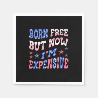 Born Free But Now I'm Expensive Sloth Napkin