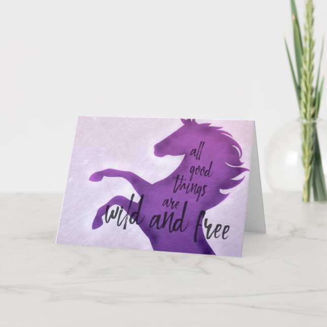 BORN FREE Greeting Card (Front)