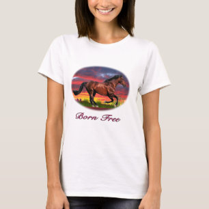Born free horse art T-Shirt