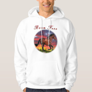 Born free horses hoodie