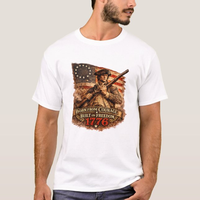 born from courage T-Shirt (Front)