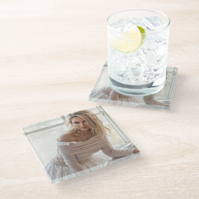 Born From Daylight glass coaster (Angled)