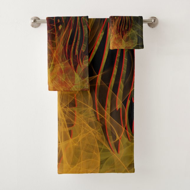 Born From Fire Dragon Bath Towel Set (Insitu)