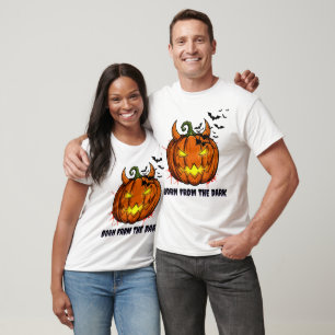 "Born From The Dark" Halloween T-Shirt - Pumpkin