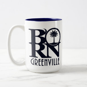 BORN Greenville SC 15oz Two-Tone Coffee Mug
