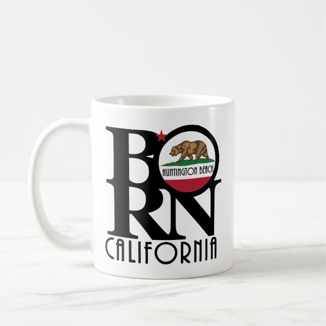 BORN Huntington Beach 11oz Coffee Mug (Left)