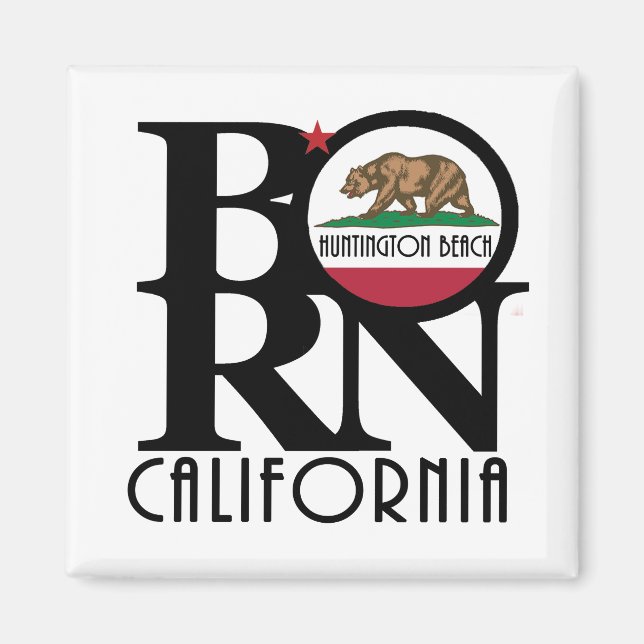 BORN Huntington Beach Magnet (Front)