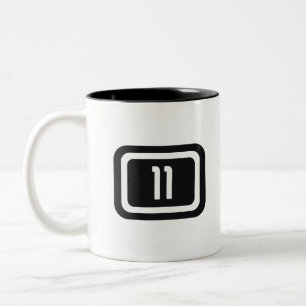 Born in 11 Two-Tone coffee mug
