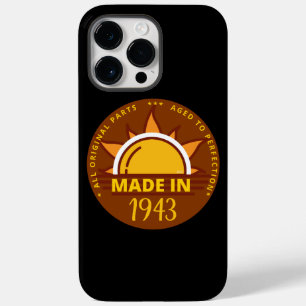 BORN IN 1943 funny birthday gift                   Case-Mate iPhone 14 Pro Max Case